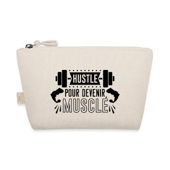 BECOMING MUSCULAR, MOTIVATIONAL PHRASE FOR SPORT - Organic Pouch - nature - Front