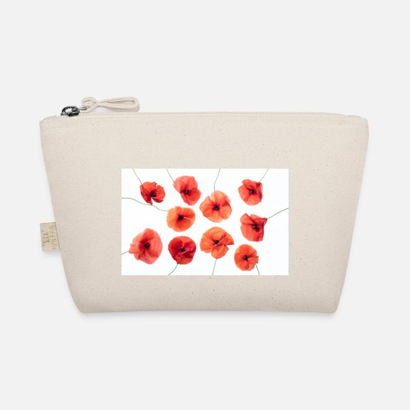 POPPY Red White Organic Pouch