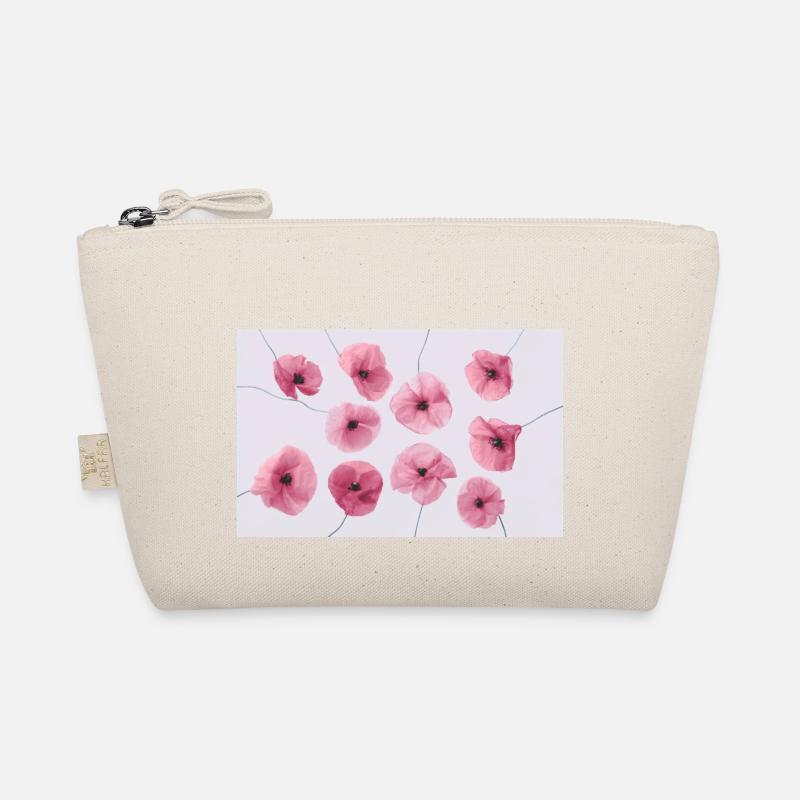 MOHNBLUME Pink Rot Bio-Täschchen