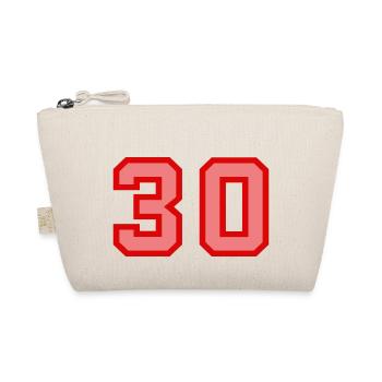 Coole Retro Retrostyle Jersey Nummer Rückennummer - Bio-Täschchen - Natur - Vorne
