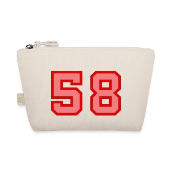 Cool Retro Retrostyle Jersey Number Back Number - Organic Pouch - nature - Front