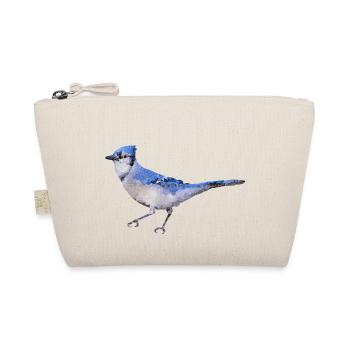 Bird ~ the Blue Jay - Organic Pouch - nature - Front