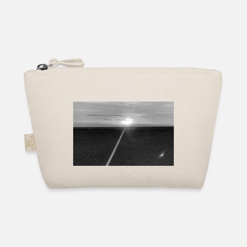 Beach Black and White Bio-Täschchen