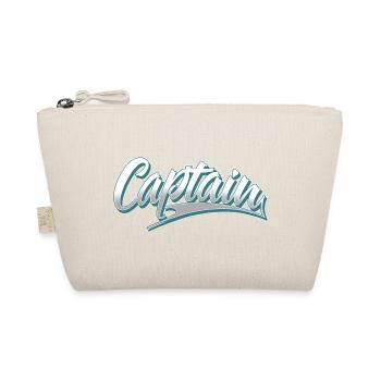 Captain Boat Motorboat Sailing Sailor - Organic Pouch - nature - Front