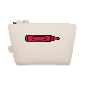 Crayon de cire rouge design cool - Trousse biologique - nature - Devant