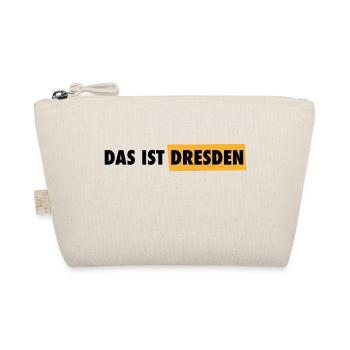 Das ist Dresden - Schriftzug - Bio-Täschchen - Natur - Vorne