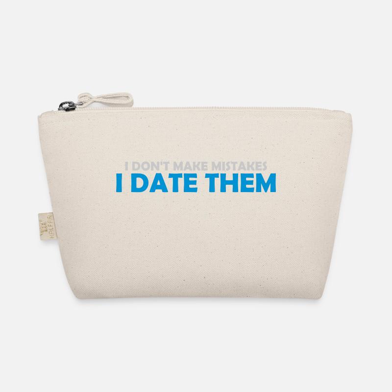 Date Mistakes Quote Logo Organic Pouch