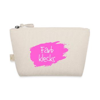 Farbklecks pink - Bio-Täschchen - Natur - Vorne