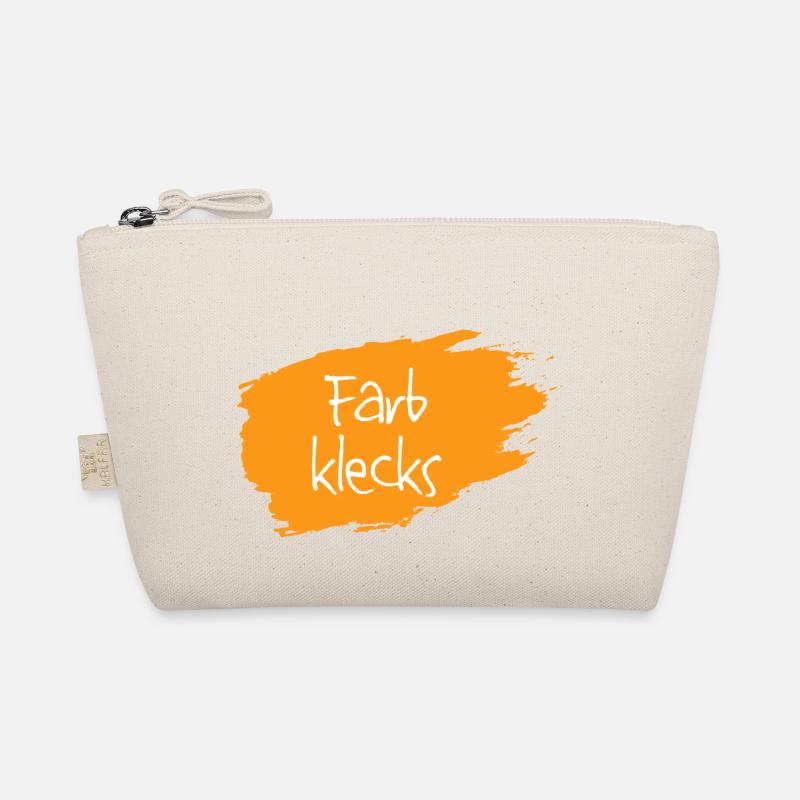 Farbklecks orange - Bio-Täschchen - Natur