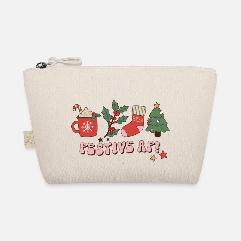 AF festif comme fu. Chanson de Noël rétro de Noël Trousse biologique