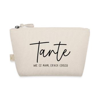 Tante - Wie ein Mami, einfach cooler, CH-Deutsch - Bio-Täschchen - Natur - Vorne