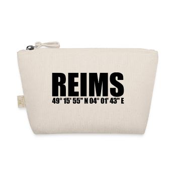 Reims Koordinaten - Bio-Täschchen - Natur - Vorne