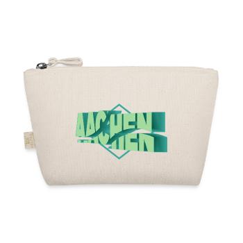 Aachen Deutschland Stadt 3D Schrift Skyline - Bio-Täschchen - Natur - Vorne