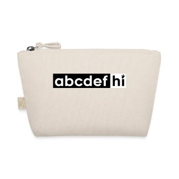 Abcdefghi Hi Hello Letters Alphabet - Organic Pouch - nature - Front