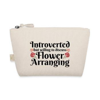 Introverted But Willing To Discuss Flower Arrangin - Bio-Täschchen - Natur - Vorne
