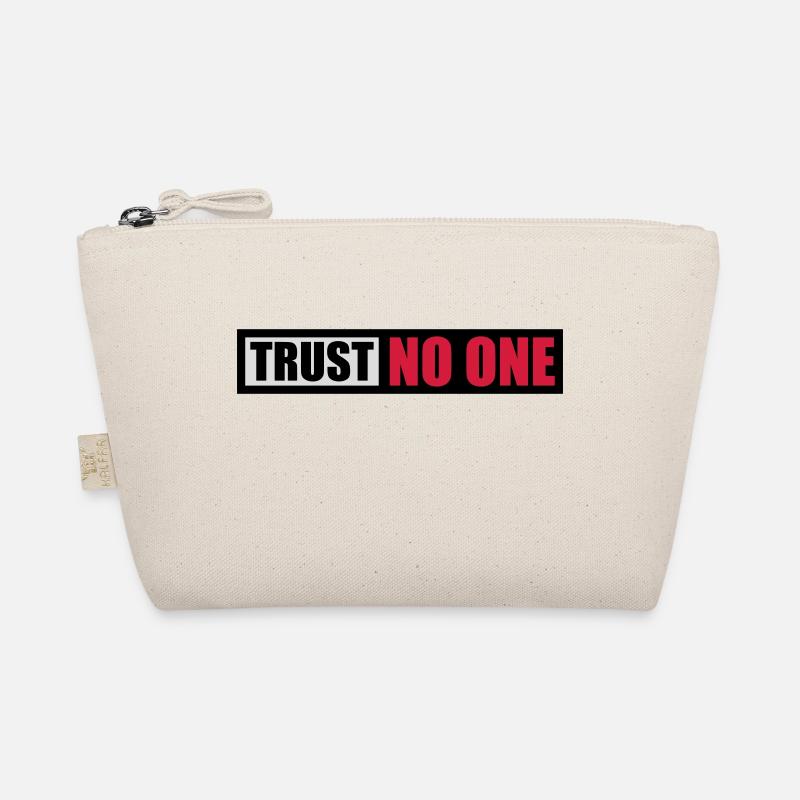 trust no one Zitat - Bio-Täschchen - Natur