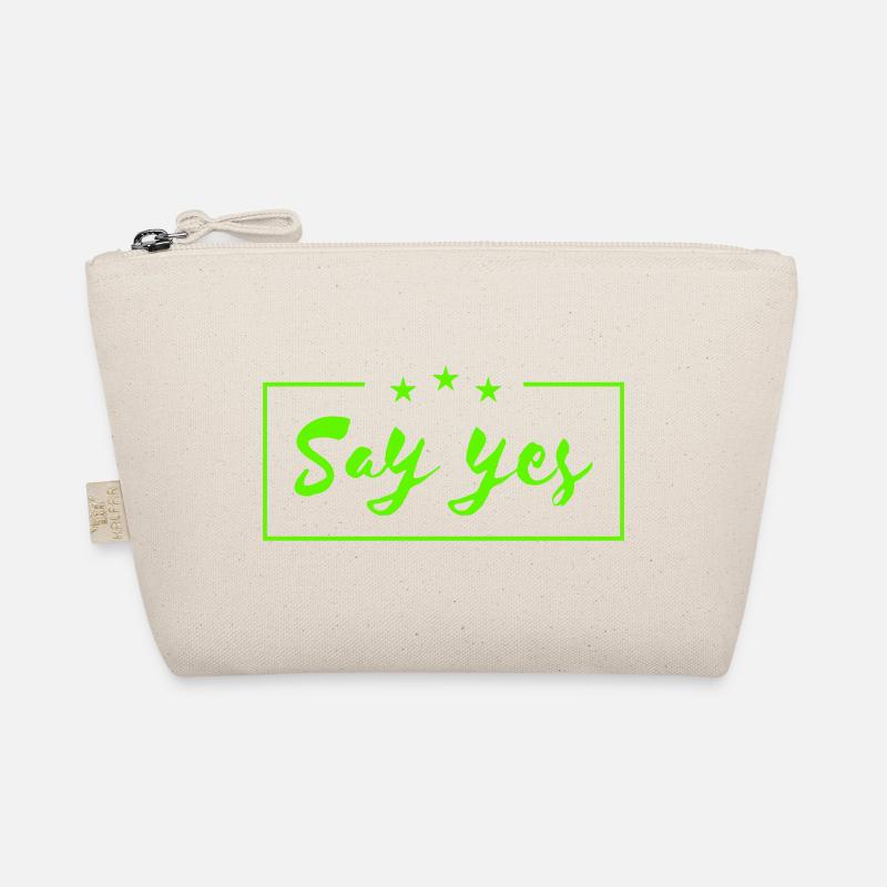 Say yes claim | Vectorgraphic Bio-Täschchen