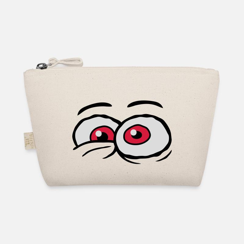 Comic Augen verrücktes Design Bio-Täschchen