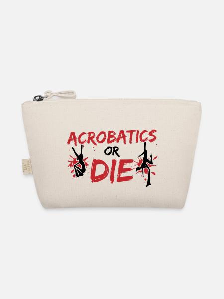 Acrobatics Or Die Graphic Gymnast Gymnastics Sport - Bio-Täschchen - Natur - Vorne