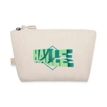Halle Germany City 3D Font Skyline - Organic Pouch - nature - Front