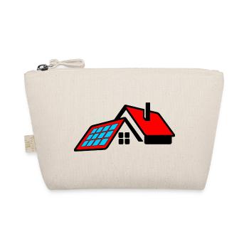 Maison avec toit rouge et logo de panneaux solaires - Trousse biologique - nature - Devant