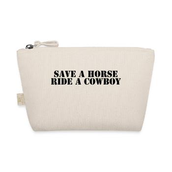 Save a Horse Ride a Cowboy - Organic Pouch - nature - Front