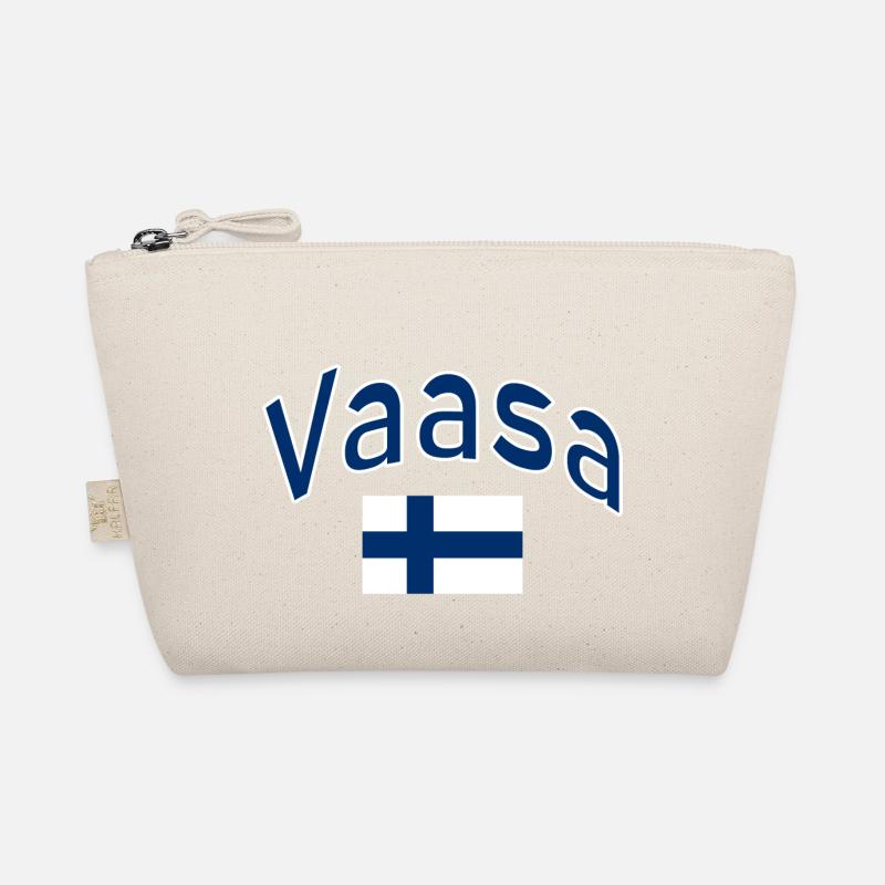 Vaasa finland flag Organic Pouch