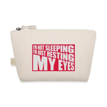 im not sleeping Quote - Organic Pouch - nature - Front