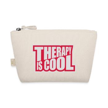 therapy is cool Quote - Organic Pouch - nature - Front