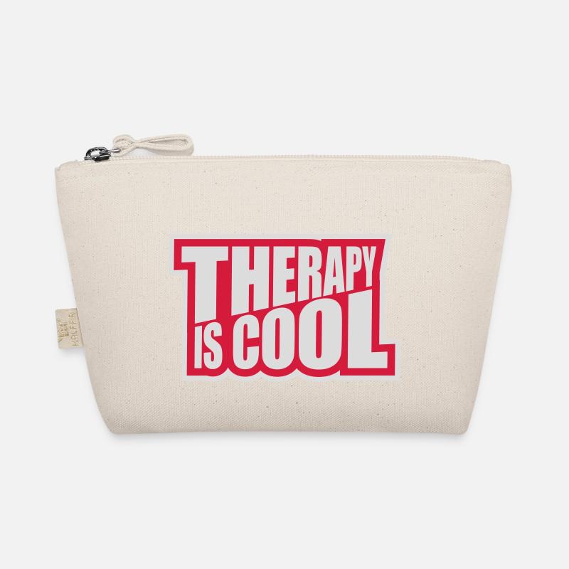 therapy is cool Zitat Bio-Täschchen