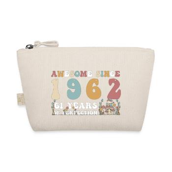 Awesome since 1962 61 Year of Perfection - 61st - Organic Pouch - nature - Front