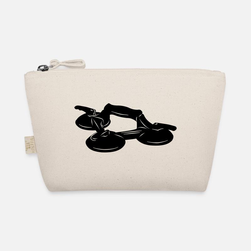 Glass vacuum cleaner with three suction cups Organic Pouch