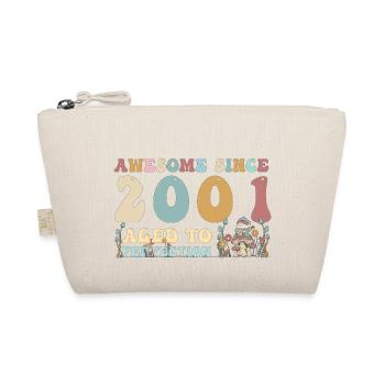 Awesome since 2001 - 22nd Birthday - 2023 Groovy - Organic Pouch - nature - Front