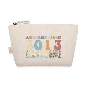 Génial depuis 2013 - 10e anniversaire - 2023 Groovy - Trousse biologique - nature - Devant
