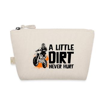 A Little Dirt Never Hurt Motocross Motorcycle Dirt - Bio-Täschchen - Natur - Vorne
