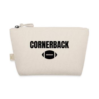 Cornerback Football Design für Sportfans - Bio-Täschchen - Natur - Vorne