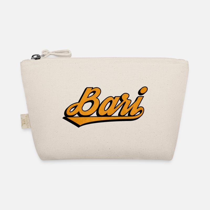 Bari Script: Orange Retro Logo Bio-Täschchen