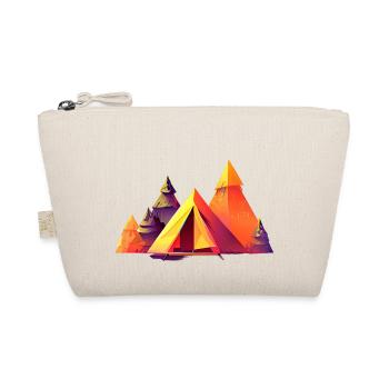 Camping Caravan Camp Gift Tents Motorhome - Organic Pouch - nature - Front