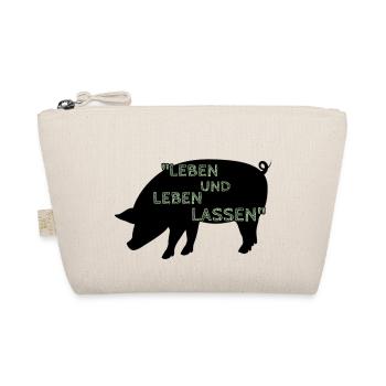 Leben und Leben lassen - Bio-Täschchen - Natur - Vorne