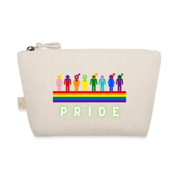 Pride Rainbow People LGBT Community Love yourself - Organic Pouch - nature - Front