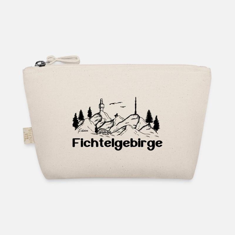 Fichtelgebirge mit Hütte und Luchs - Bio-Täschchen - Natur