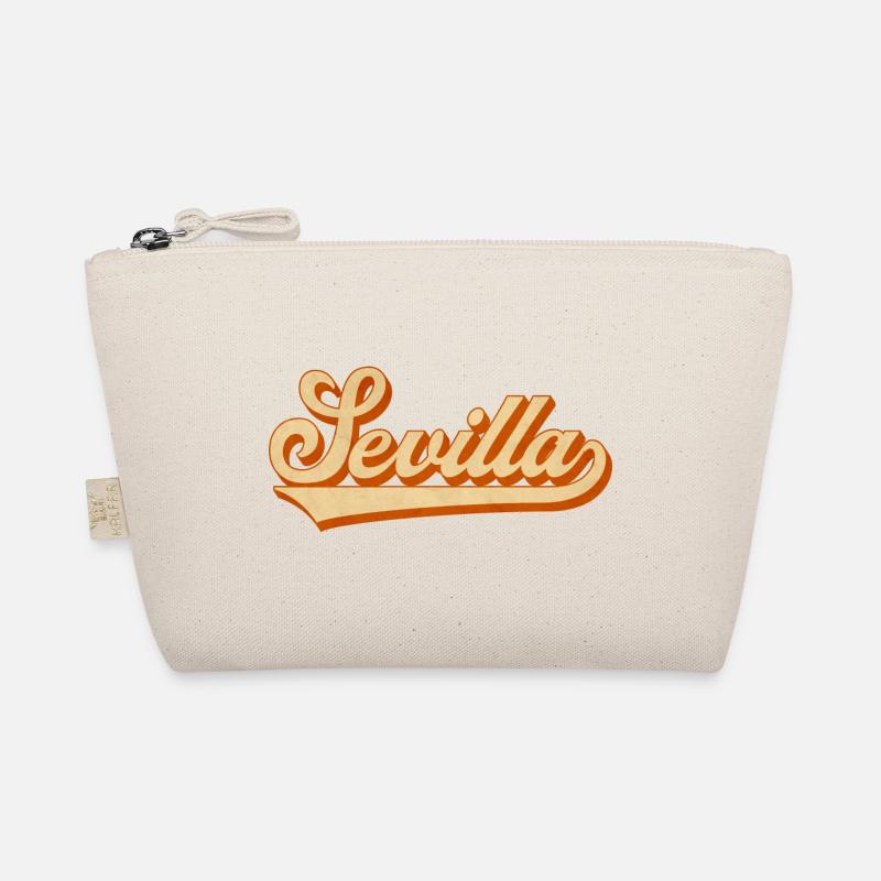 Sevilla Retro lettering Organic Pouch