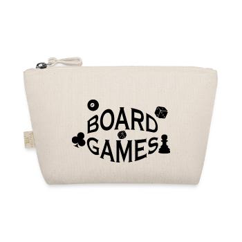 Boardgame Chess Backgammon Game Night - Organic Pouch - nature - Front