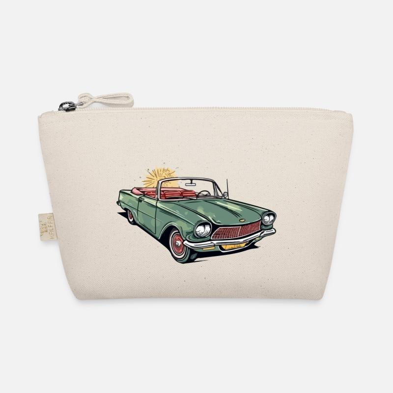 Französisches Cabriolet - Bio-Täschchen - Natur