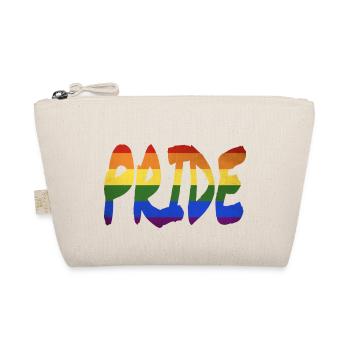 LGBT+ Pride Schriftzug - Bio-Täschchen - Natur - Vorne