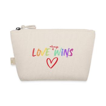 Love Always Wins - Bio-Täschchen - Natur - Vorne