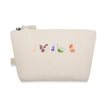 Boho Line Art Design, série « Music » - Trousse biologique - nature - Devant