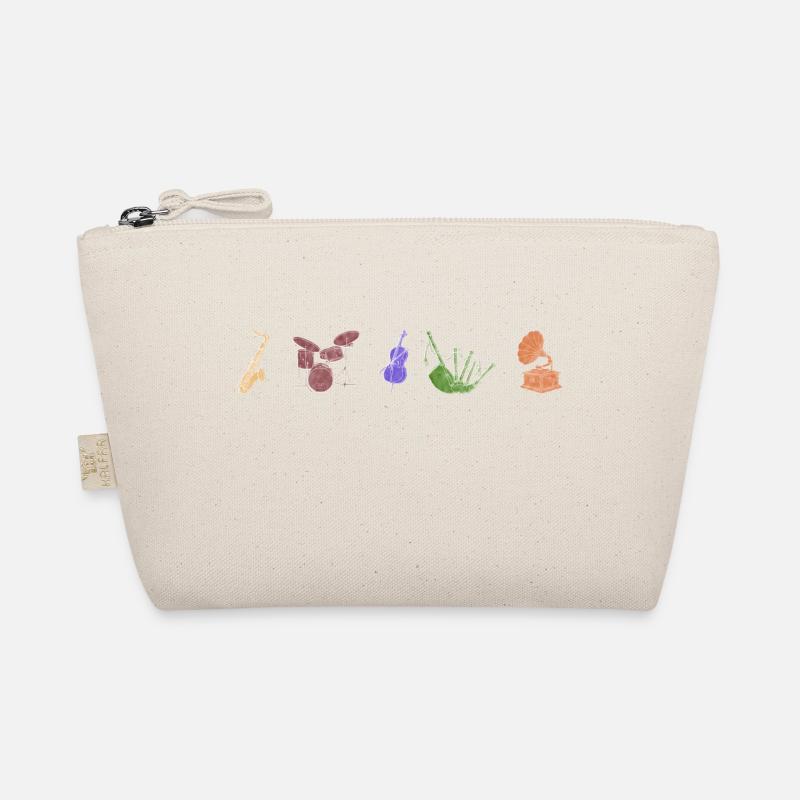 Boho Line Art Design, Series "Music" Organic Pouch