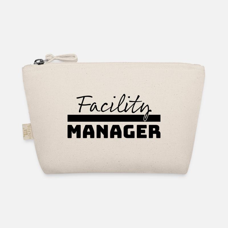 Tshirt Facility Manager black Organic Pouch