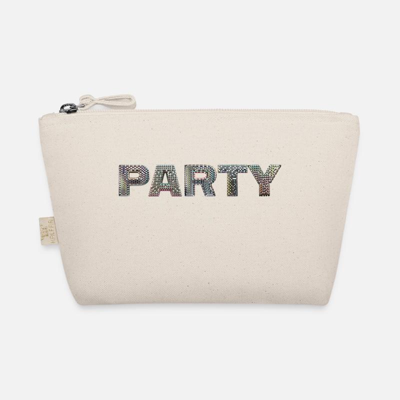 80s Party DISCO lettering disco ball look dancing Organic Pouch